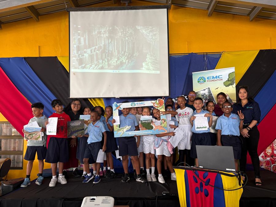 Members of the School of the Nations during their EMC Foundation visit